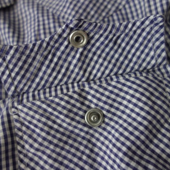Diesel Checkered Short Sleeve Snap-In Button Down Size S - Picture 13 of 14